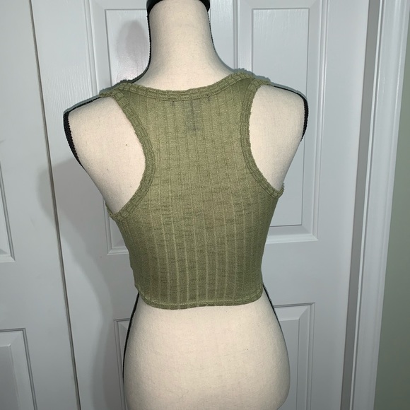 Forever 21 Olive Green Cropped Tank - Picture 4 of 4